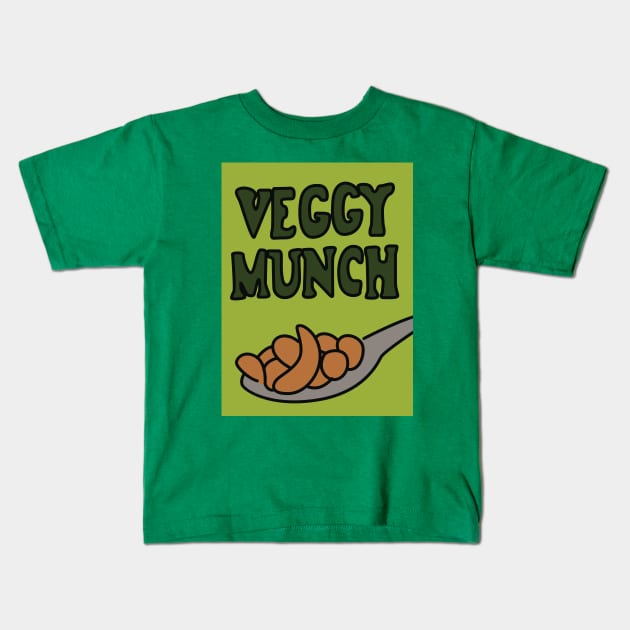 Veggy Munch Kids T-Shirt by saintpetty